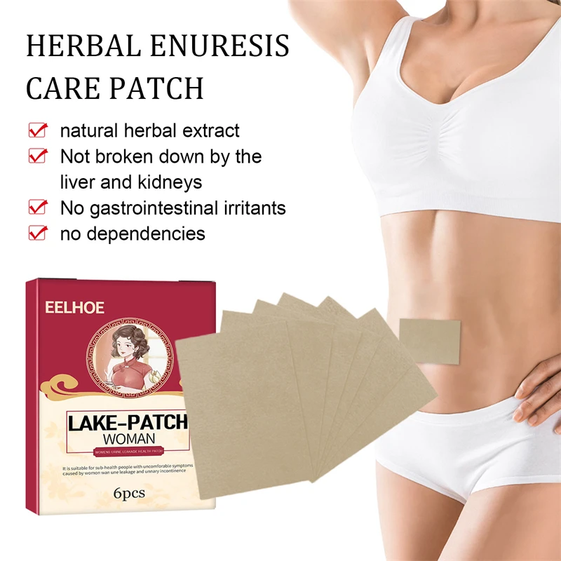 

6Pcs/Box Urine Leakage Patch Herbal Formula Deep Penetration for Women Urinary Incontinence Urine Leakage Patch Health Care Tool