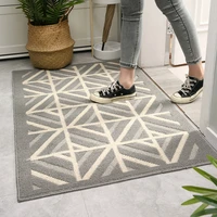 entrance carpet geometric abstract pattern polypropylene wear resistant rug household nordic style absorbent machine wash mat