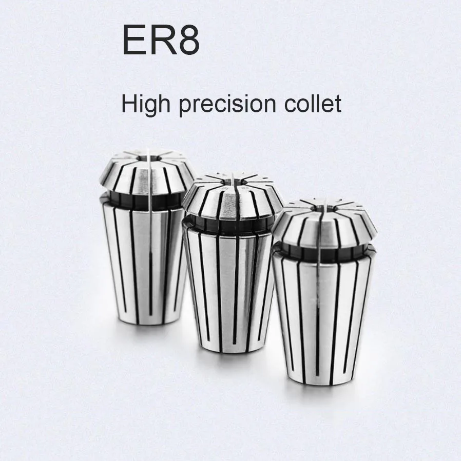 

ER8(0.5A-5.0A) Precision Spring Collet Chuck 0.008mm CNC Milling Tool Holder Engraving Machine Spindle Motor CNC Machine Tool