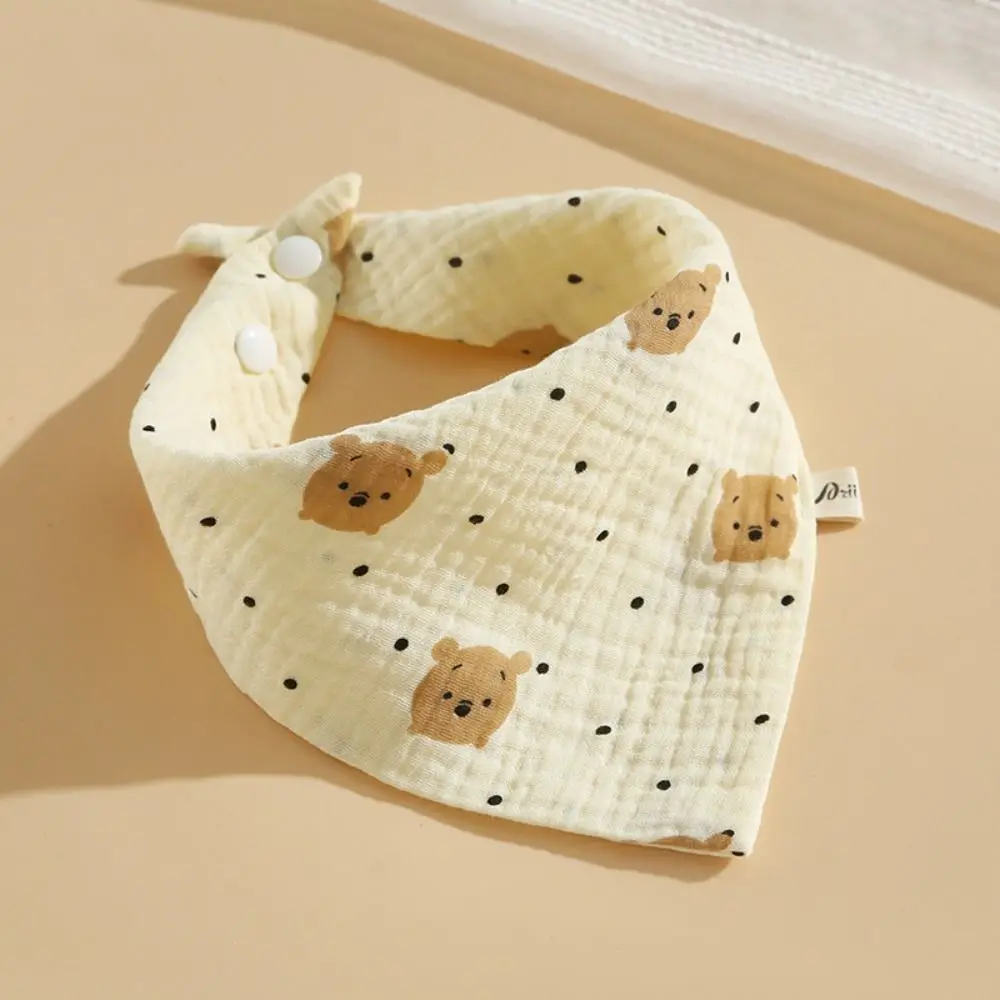 

Snap Button Baby Muslin Bibs Feeding Towel Printing Solid Color Saliva Towel Cotton Soft Burp Cloths Newbron