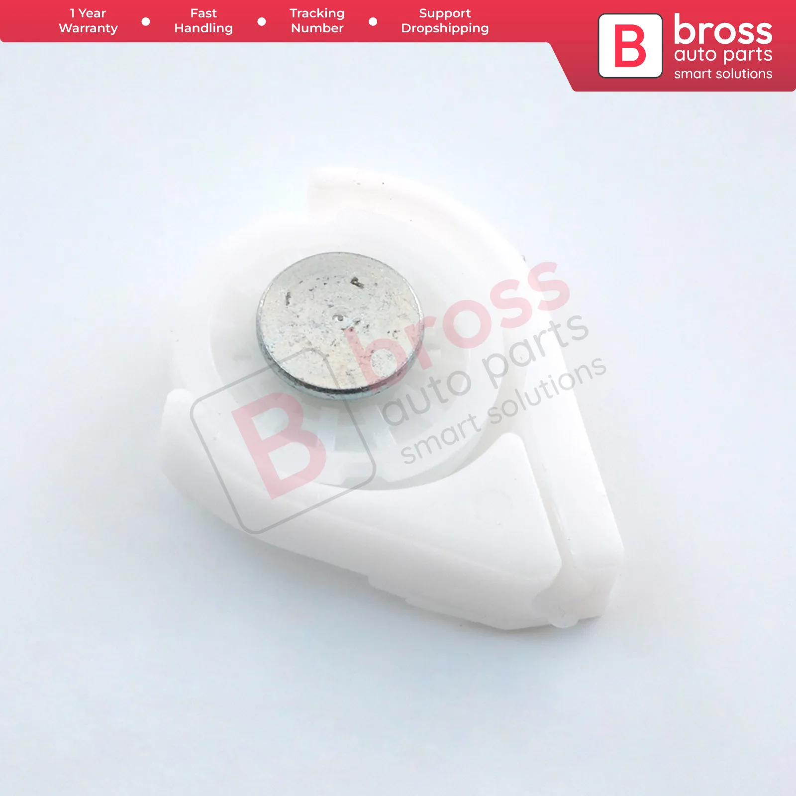 

Bross Auto Parts BWR1061 Electrical Power Window Regulator Corner Wheel Kit For Hyundai Accent Right Fast Shipment Free Shipment