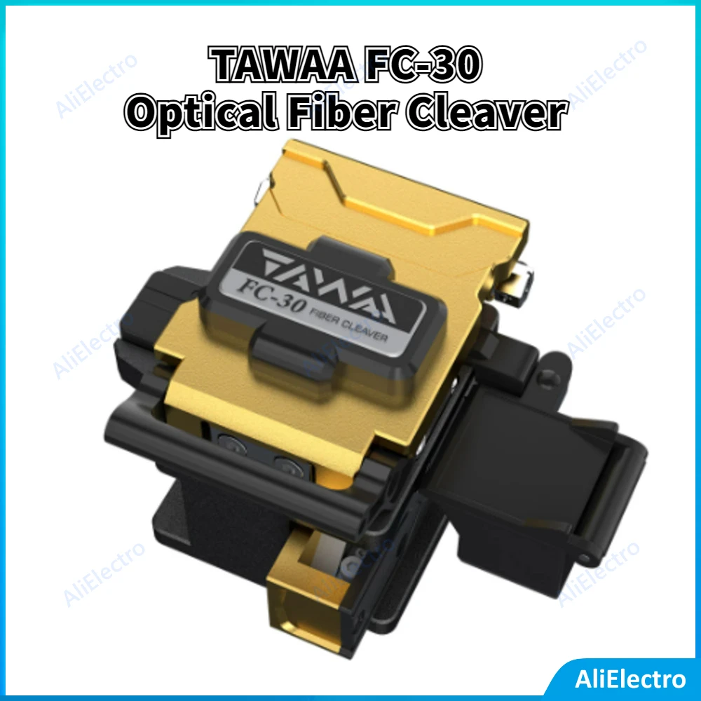 

High Quality TAWAA FC-30 Optical Fiber Cleaver Handheld Double Fixture Standard Less Than 0.5 Degrees (48000 Times Blade Life)