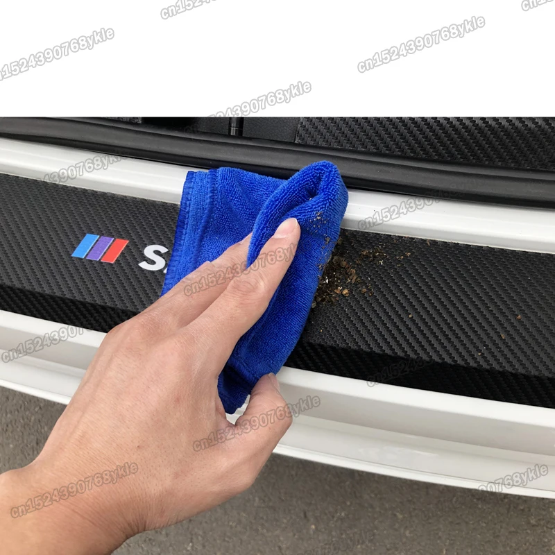 Защитный коврик из углеродного волокна для порога багажника автомобиля toyota corolla