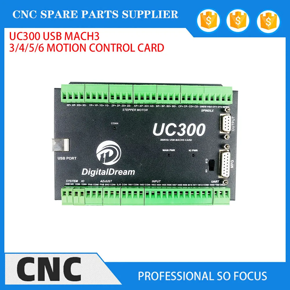 NVUM Модернизированный USB-контроллер Mach3 CNC UC300 3/4/5/6 осевая плата управления