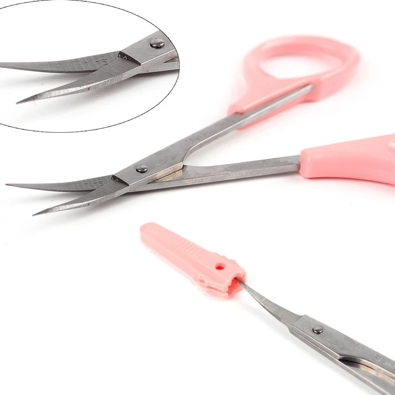 

Stainless Steel Eyebrow Scissors Eyebrow Nose Hair Scissors Cut Manicure Facial Trimming Tweezer Makeup Beauty Scissors Tools