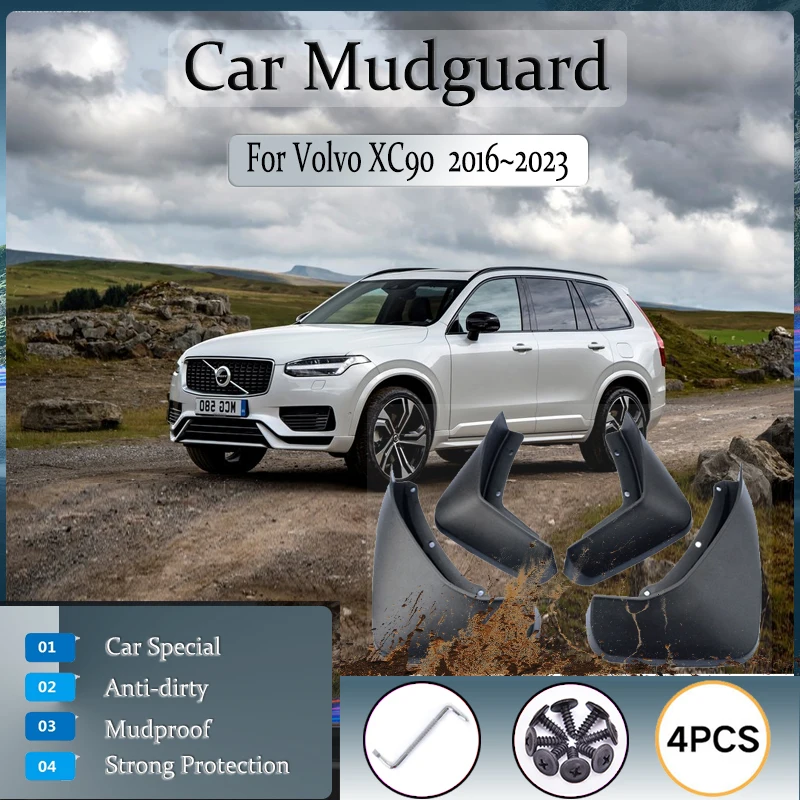 

Car Mud Fenders For Volvo XC90 MK2 2016~2023 Antifreeze Mudguard Flare Splash Guard Mudflaps Set Exterior Parts Auto Accessories