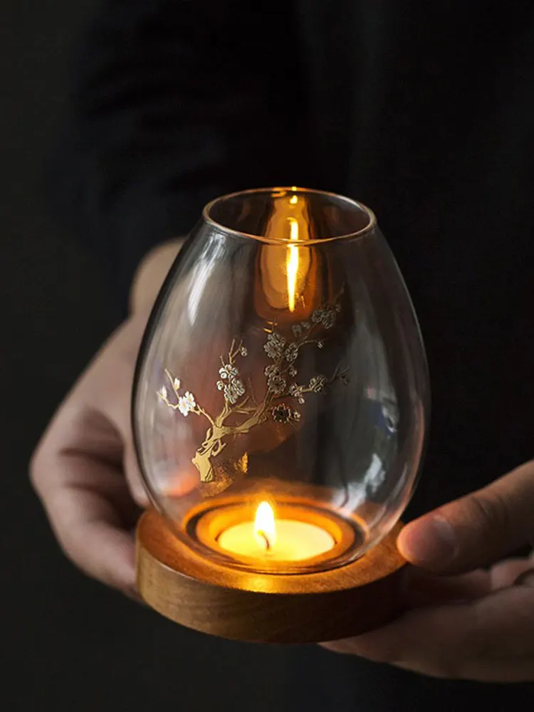 

Стеклянные скандинавские банки свечи декор для стола маленькие подсвечники для стола хрустальные современные подсвечники