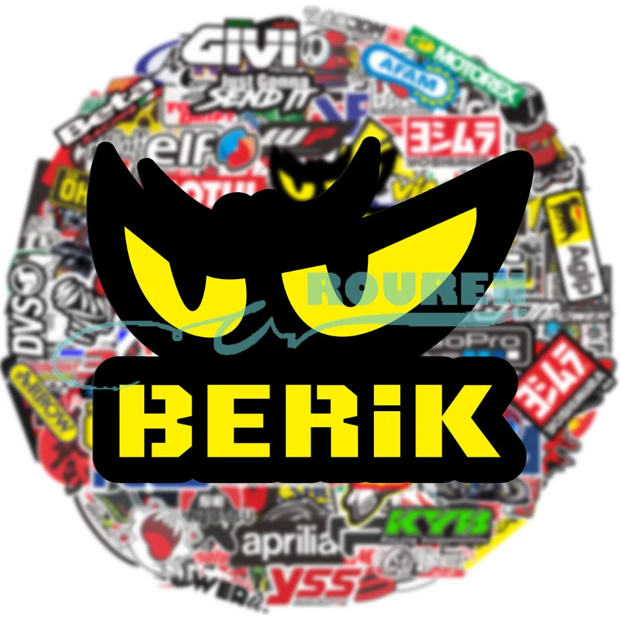 

50/100pcs Random Tank Helmet Car Motorcycle Accessories For Yamaha Honda Stickers Moto Racing Sponsor Logo Set Modified Parts