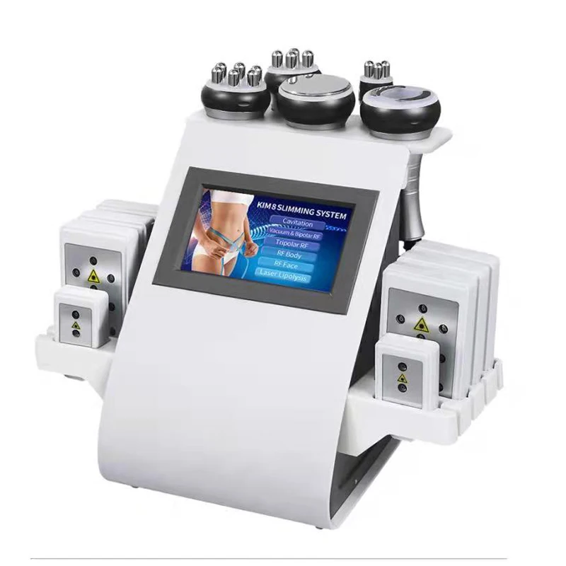 

2022 New 6 in 1 Cavitation Machine 40K Vacuum Fat Loss Body Shaping Machine Remove Wrinkle RF Beauty Device Home Use