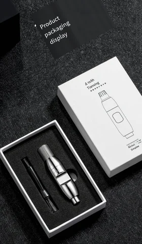 Ручной триммер для волос в носу, прецизионный острый, легко чистится, металлический стальной материал, прочный, удобный и компактный, чистящий инструмент