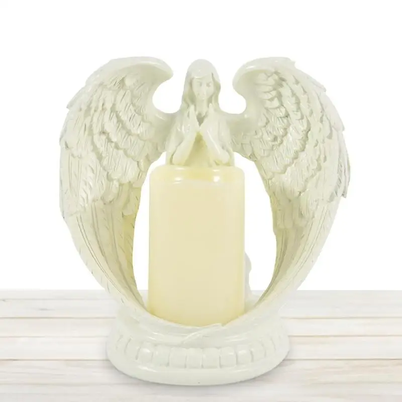 

Angel Candle Holder Decoration Resin Statue Home Decoration Christ Church Angel Statue Candle Holder Table Ornament