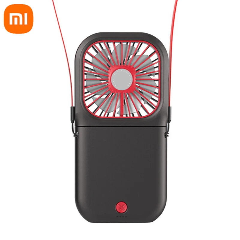 

Xiaomi 3000mAh mobile portable charging hanging neck usb fan sports outdoors Portable Fans Cooler for Outdoor