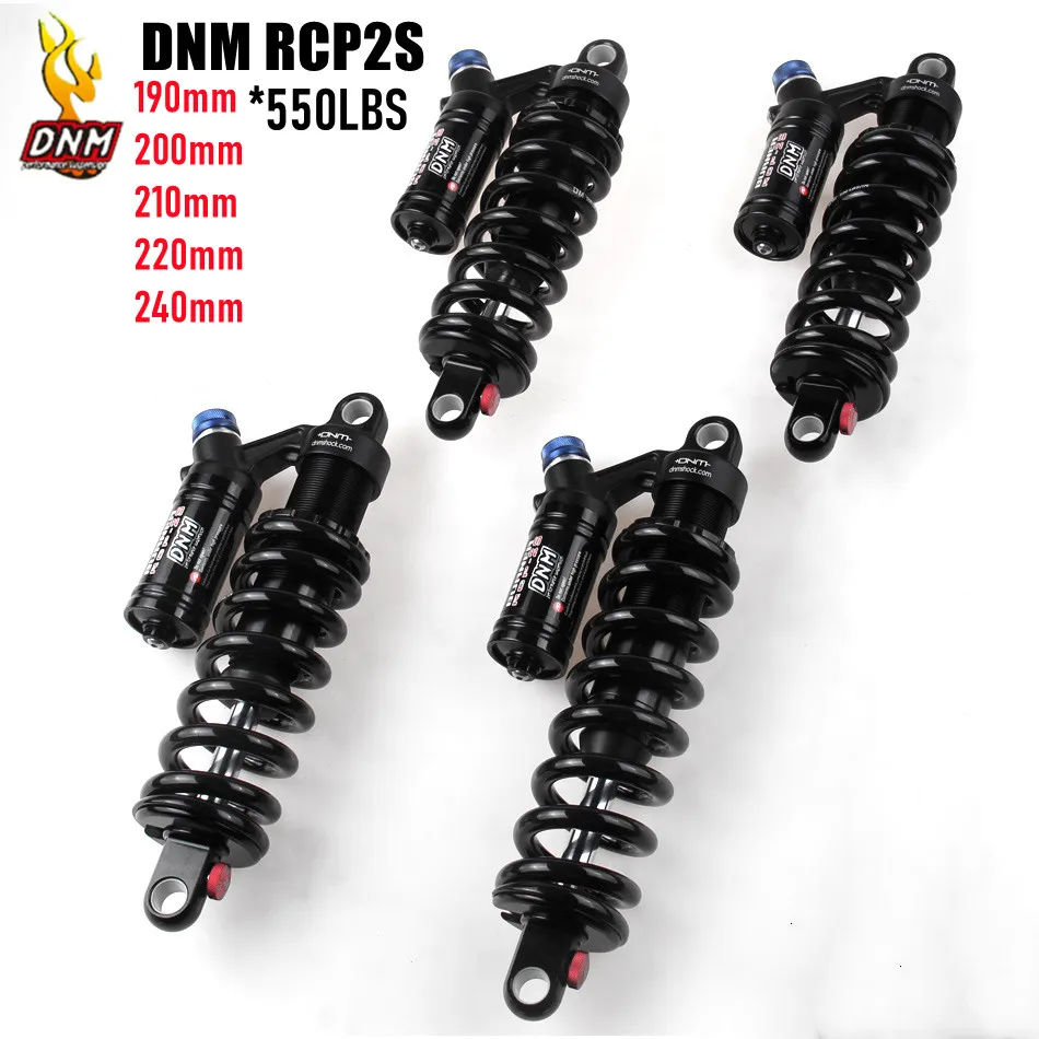 

DNM RCP-2S Spring Shocks Burner Bicycle Rear Shock Rebound Adjustment 190/200/220/240mm*550 Lbs MTB Suspension Downhill Absorber