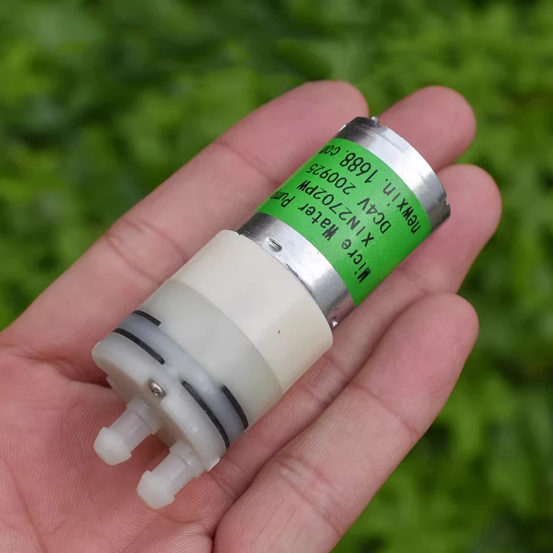 Маленький мини-водяной насос 370 постоянного тока 3 В 4 5 6 микро-мембранный 27 мм