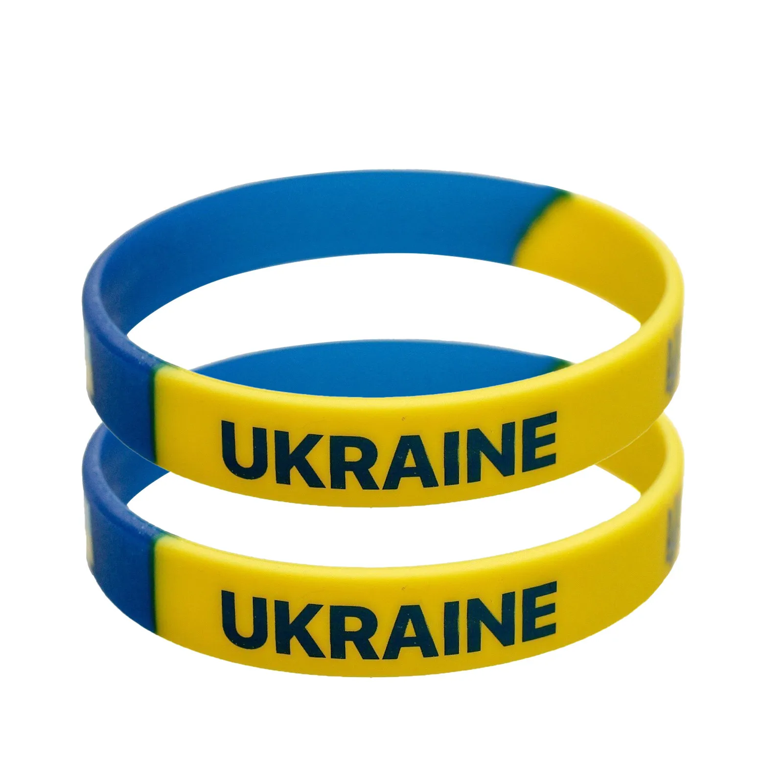 Силиконовый браслет унисекс с флагом Украины патриотический подарок резиновый