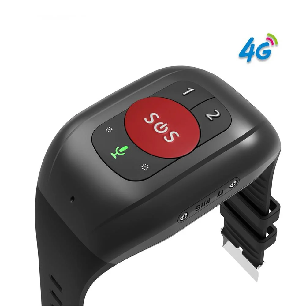 

Elderly GPS Watch 4G Tracking Bracelet Health Temperature Management SOS IP67 Waterproof Old People Locator Fall Alert Tracker