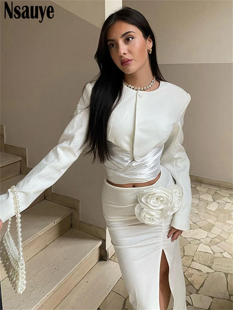 Женская Юбка-миди с длинным рукавом заниженной талией