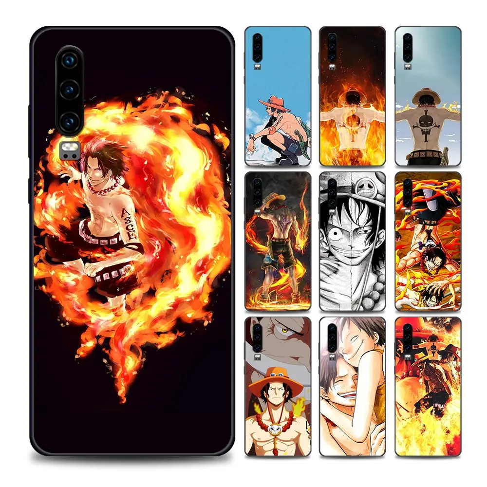 

Botcas D. Ace One Piece Phone Case for Huawei P10 Lite P20 P30 P40 Lite P50 Pro Plus P Smart Z Soft Silicone Case Cover BANDAI