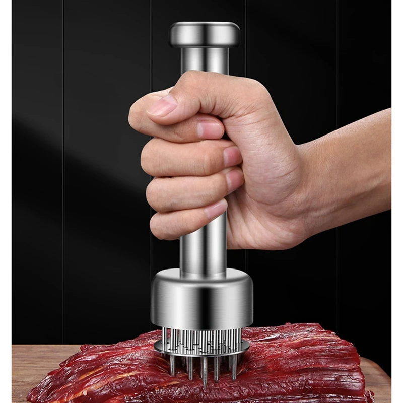 

Kitchen Cooking Tools Meat Tenderizer Tool Pounder Gadgets Stainless Steel Steak Hammer Needle Household Pork Chop