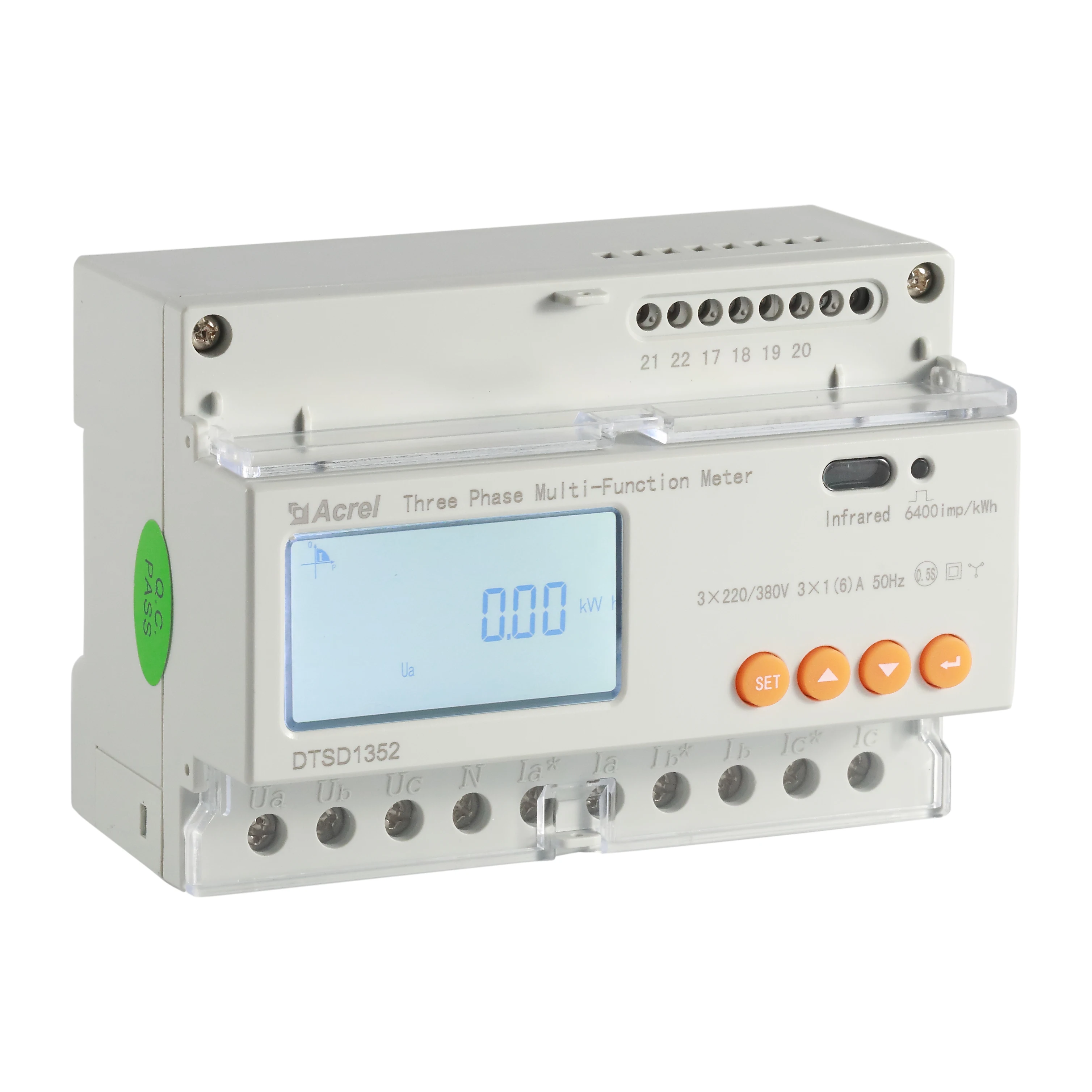 

three phase LCD display electric energy meter DTSD1352 AC 3*220/380V