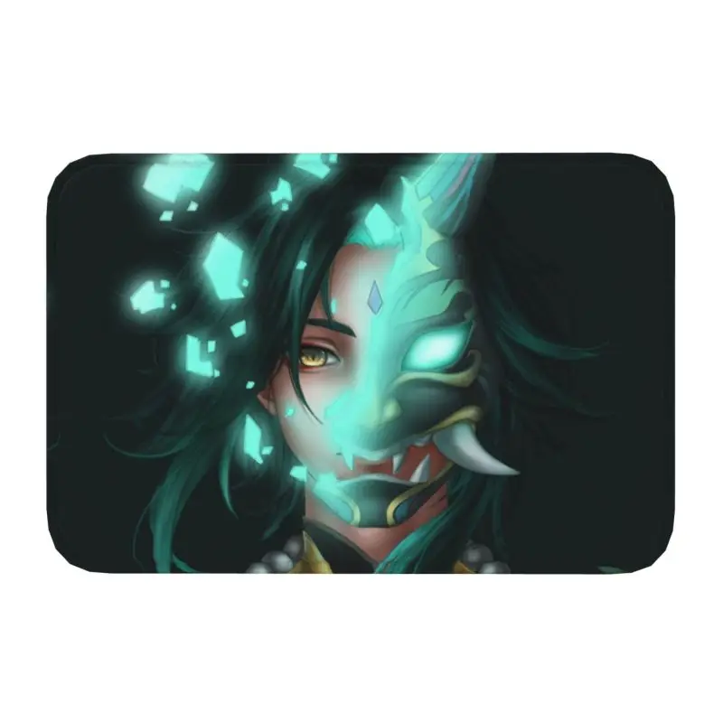 Напольный Противоскользящий коврик Xiao Genshin для входной ванной и кухни