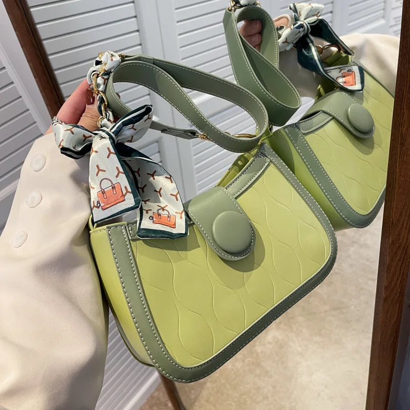 Повседневная женская сумка-седло через плечо из искусственной кожи