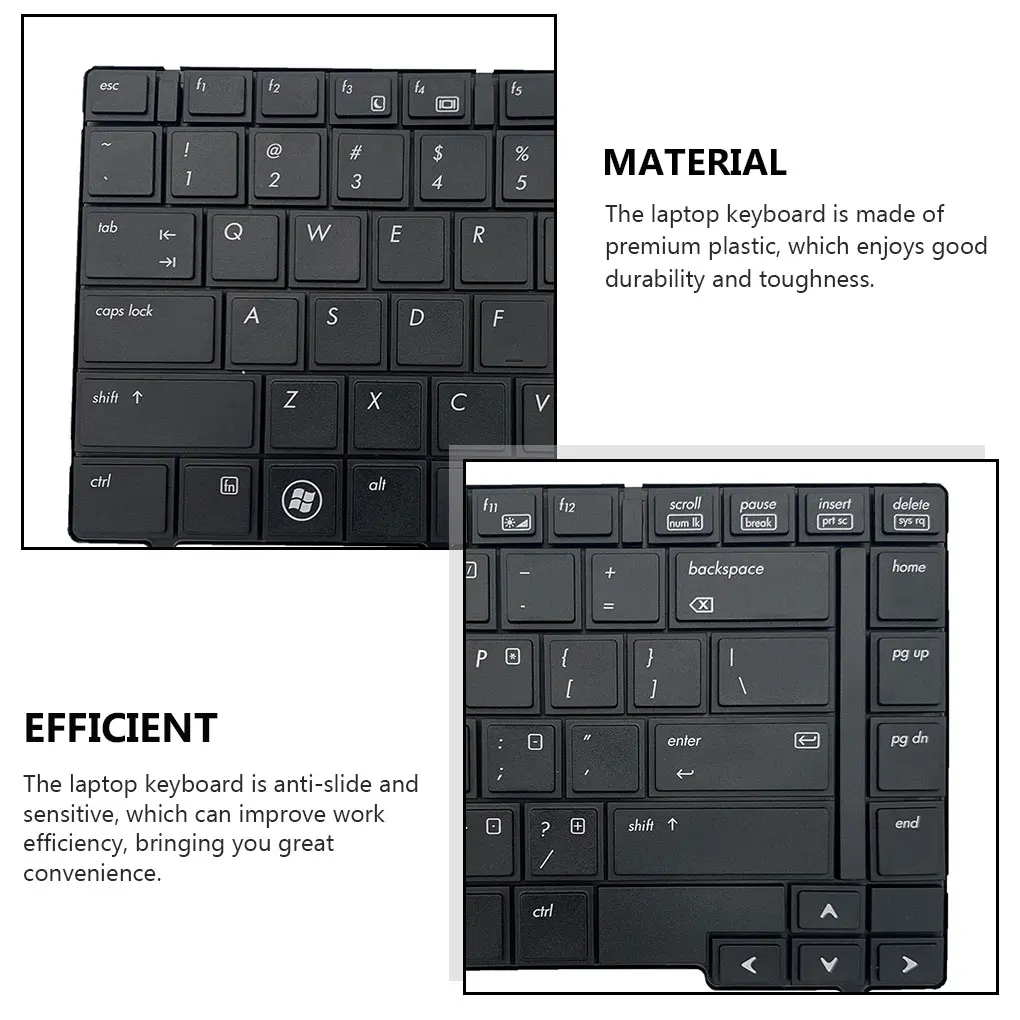 

Клавиатура для ноутбука с черной рамкой, универсальная запасная часть клавиатуры без точки, замена клавиатуры для HP Compaq EliteBook 8440P