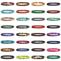 original natural stone bracelets women tiger eye quartzs 68 mm beads stretch bracelet men chakra yoga healing reiki jewelry new
