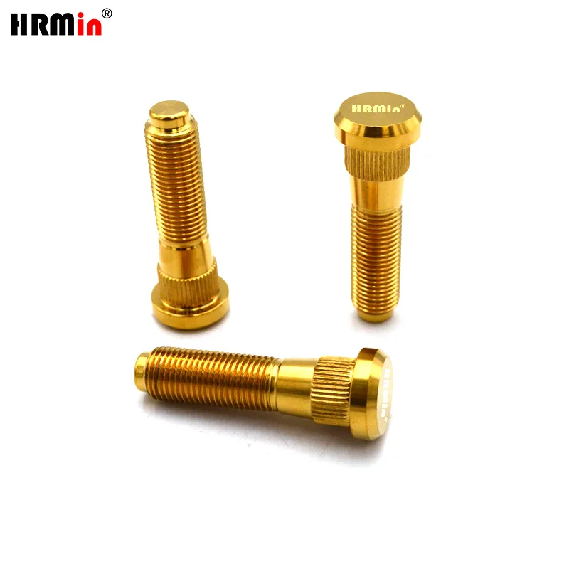 HRmin Gr5 Титановый Ti-6Al-4V Шпилька ступицы обода колеса M12x1 25x55 мм для автомобиля Suzuki