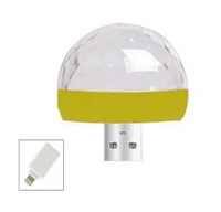 car accessories mini car usb atmosphere light 3w party interior dome trunk light random color fit for car led lights parts