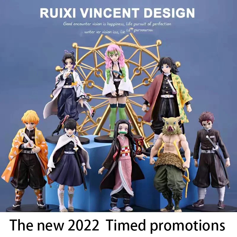 

Anime 16CM Demon Slayer Kimetsu no Yaiba figure Kamado Tanjirou Action Figure Agatsuma Zenitsu Nezuko Warrior PVC Model Toys