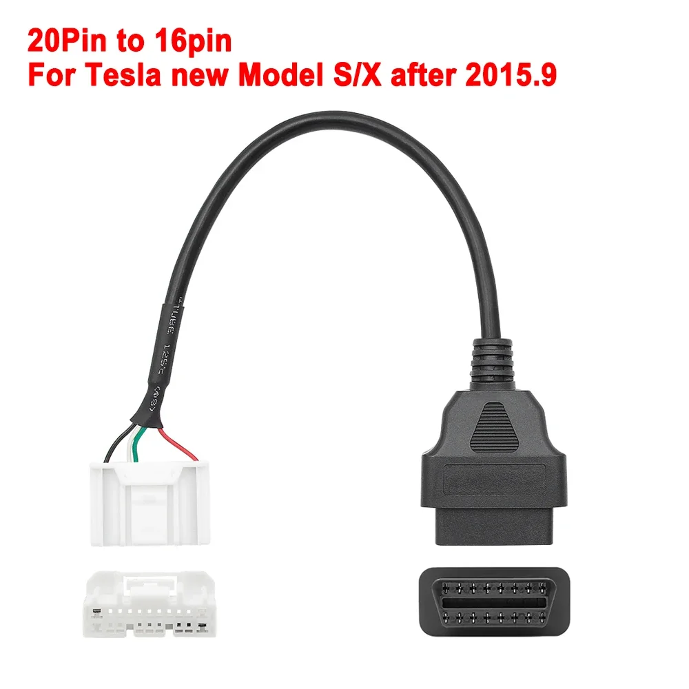 OBD-кабель для Tesla Model 3 OBD2 диагностические автомобильные инструменты 12/20/26-контактный разъем «папа-мама» на 16-контактный кабель для автомобильного адаптера Tesla Model Y X