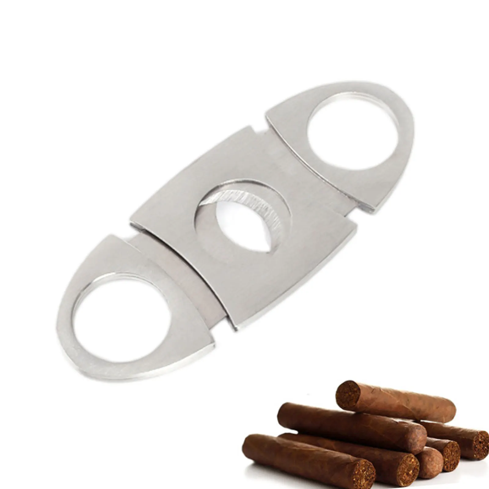 

Cigar Cutter Brand Stainless Steel Metal Cigar Cutter Guillotine Cigar Scissors Gift Portable Smoking Accessories Cigar lighter