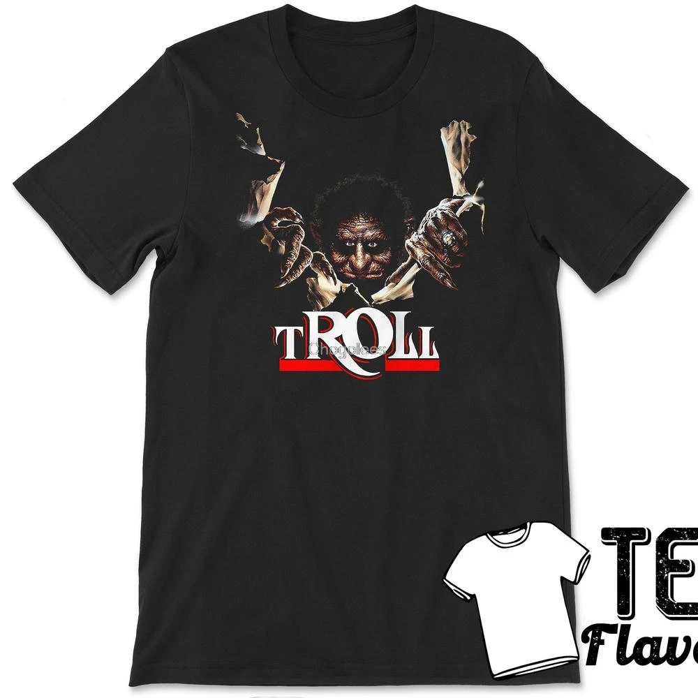 Классическая футболка с принтом фильма Тролль |