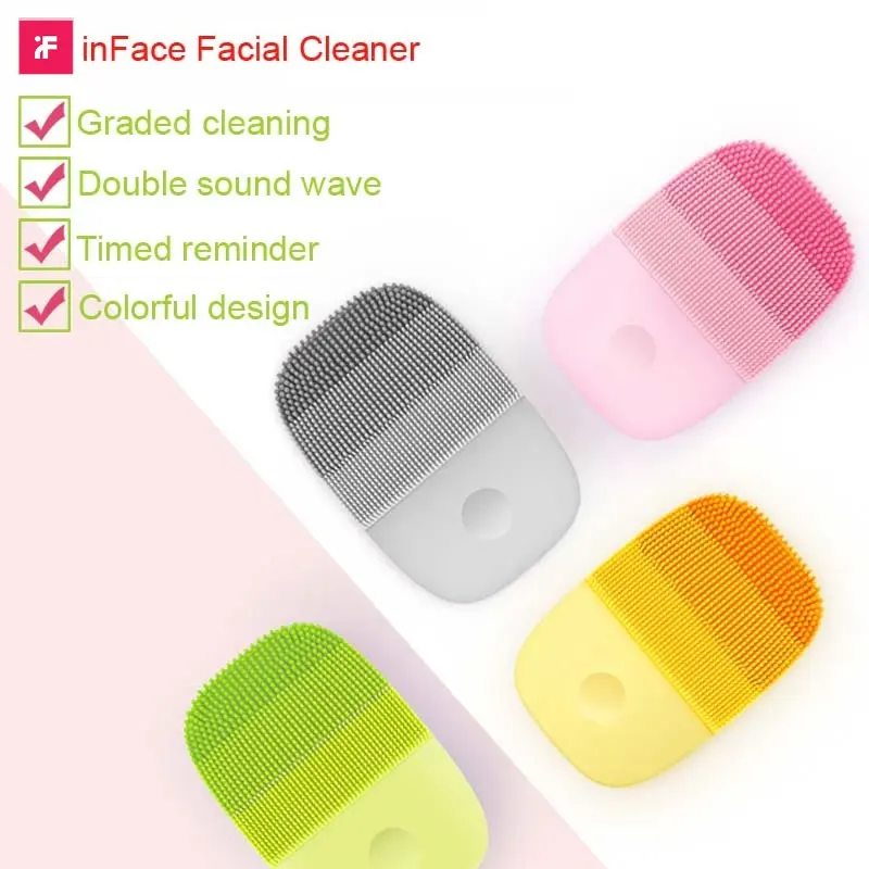 

Xiaomi Inface Face Massagers Ultrasonic Cleaner Sonic Facial Cleanser Tools Skin Cleansing Brush Deep Cleaning Massage Devices