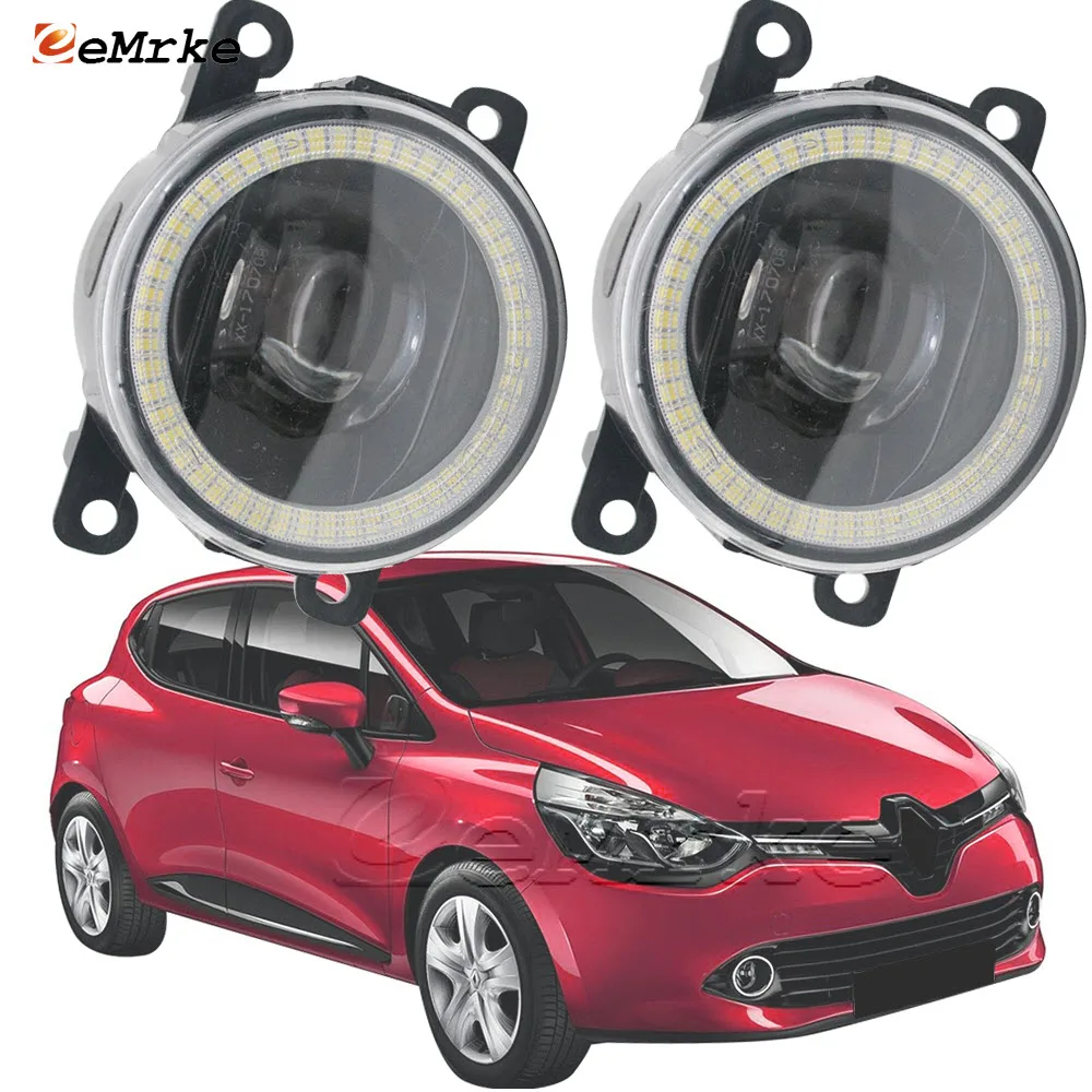 

Car Fog Lights Assembly for Renault Clio 4/IV BH KH 2013 2014 2015 2016 Angel Eyes Led DRL PTF with Lens Head Lamp 30W 12V