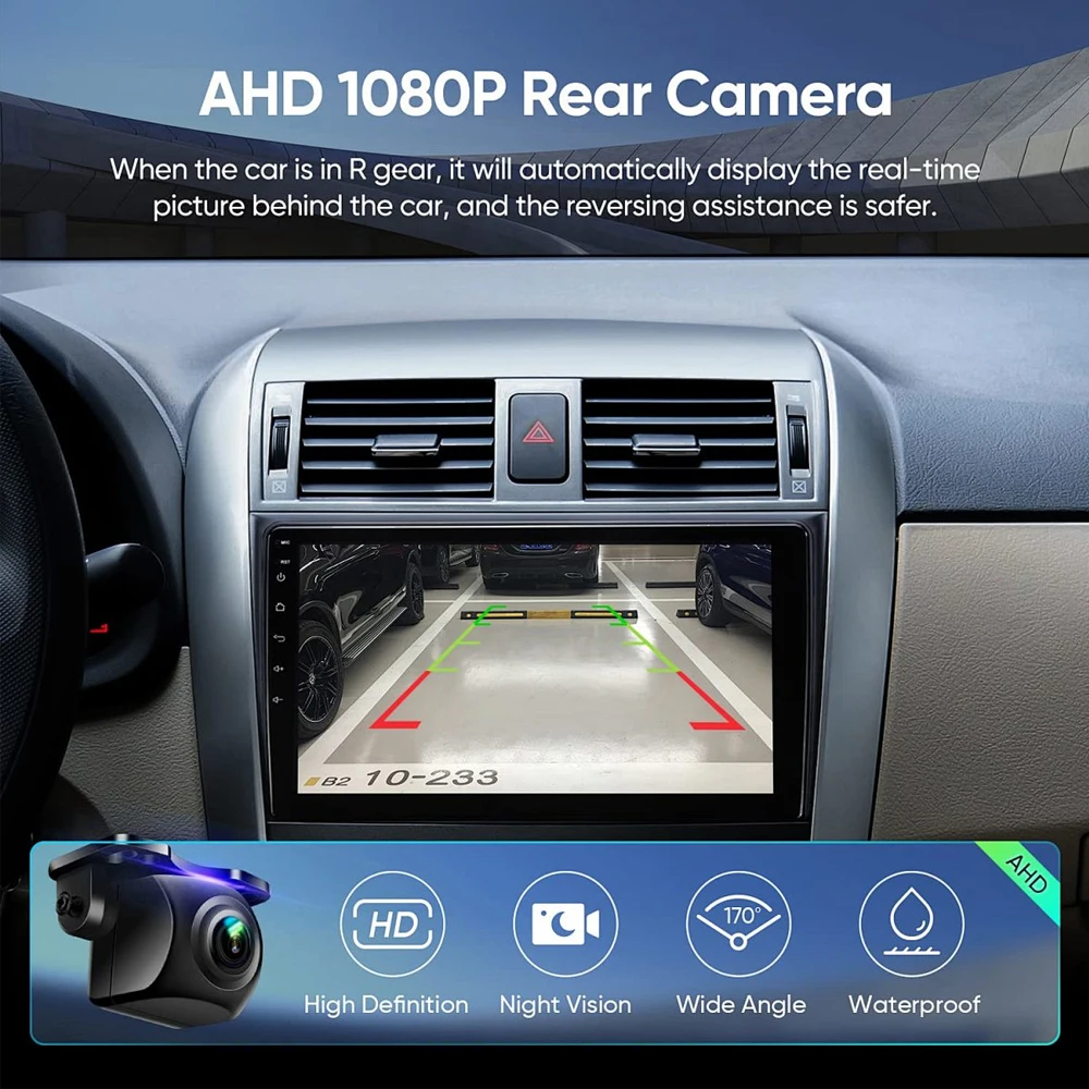 Фото Автомагнитола Android 16 с CarPlay и GPS-навигацией для Toyota, Hyundai, Nissan, Kia, LADA, FIAT, VW, 9-10 дюймов №5