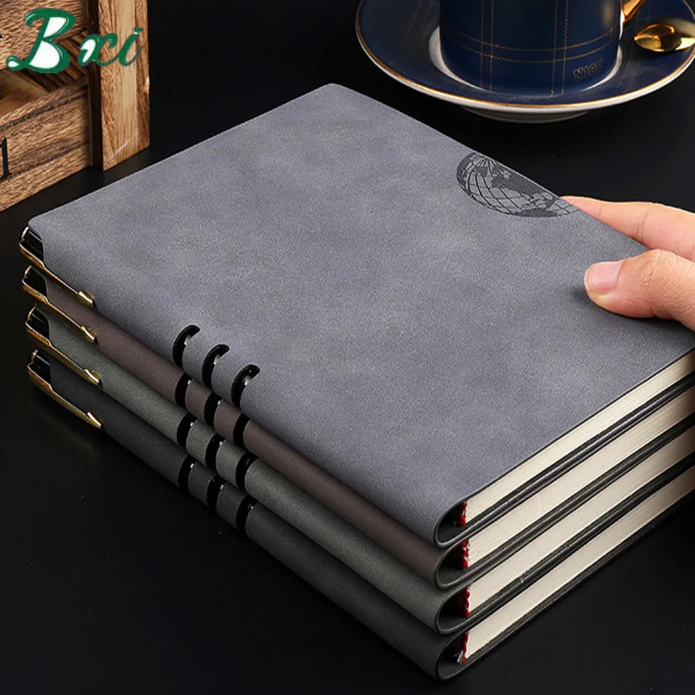 

Simple soft leather business notebook school diary notebook sheep skin notepad office notebook a5 notebook agenda day planner