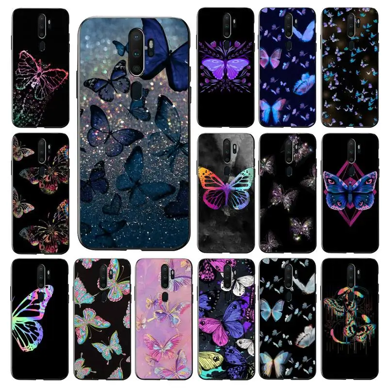 

BUTTERFLY Phone Case for Vivo Y91C Y11 17 19 17 67 81 Oppo A9 2020 Realme c3