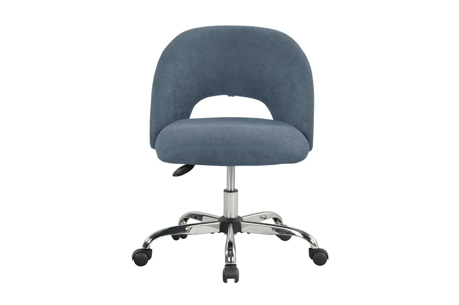 

Mainstays Fabric Upholstered Open Back Office Chair with Casters, Grey