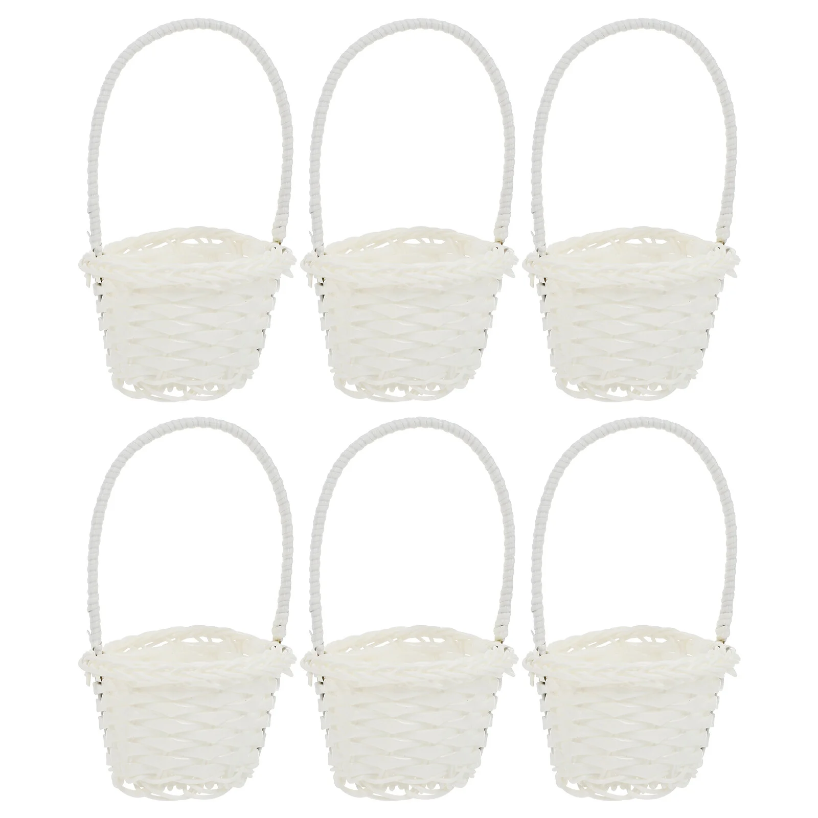 

6 шт., плетеные корзины из ротанга