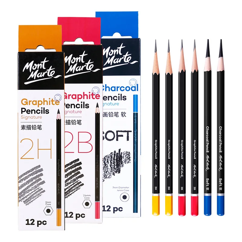 

Набор карандашей для эскизов 3h-12b, рисование, эскиз, запись, эскиз, мягкий Средний твердый графитовый карбоновый карандаш для студентов