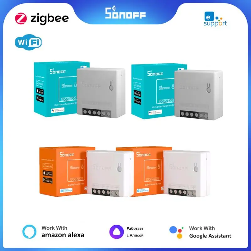 

1-30 шт. переключатель SONOFF MINIR2 /ZBMINI Wifi /Zigbee таймерный переключатель Автоматизация умного дома через eWelink управление для Alexa Google Home