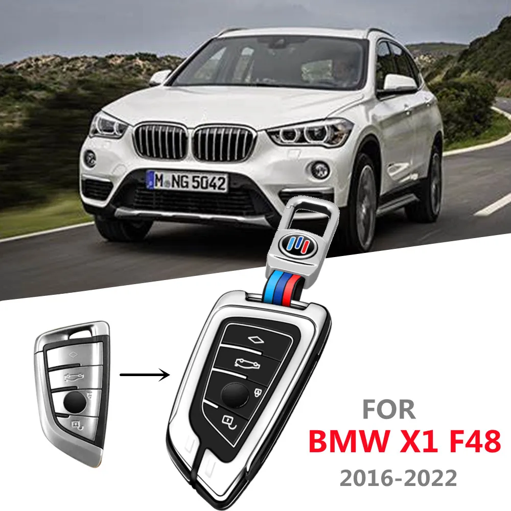 

Брелок из цинкового сплава чехол для автомобильного ключа защитный чехол для ключа для BMW X1 F48 2016 2017 2018 2019 2020 2021 2022 автомобильные аксессуары