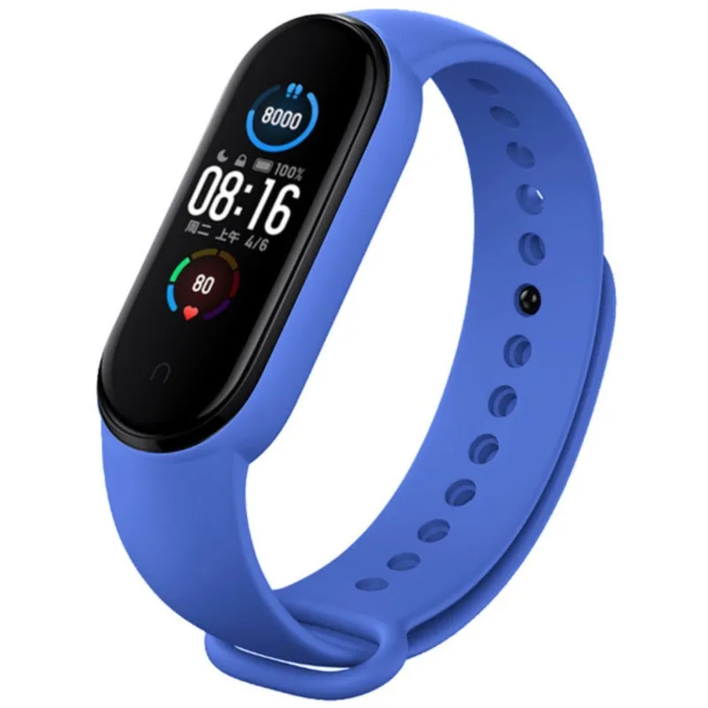 Sport Strap For Xiaomi Mi Band 7 6 Strap smart watch Wristband MiBand 6 NFC replacement Silicone correa mi band 5 4 3 Bracelet