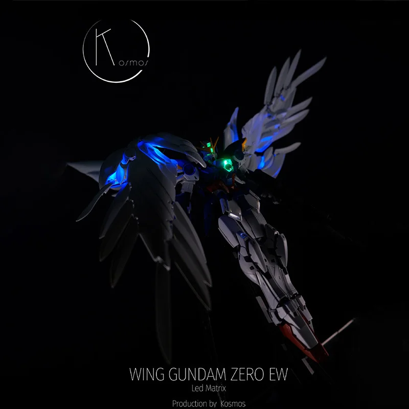 

Gundam Music Light Group Wing Gundam Zero Ew Led Matrix Prodyction By Kosmos Assembly Toy Action Figures Anime Decor Accessories