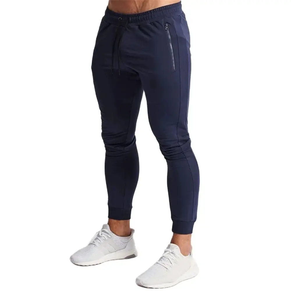 

Soild New Joggers Pants Men Cotton Running Sweatpants Solid Trackpants Gym Fitness Training Trousers Male Sports Workout Bottoms