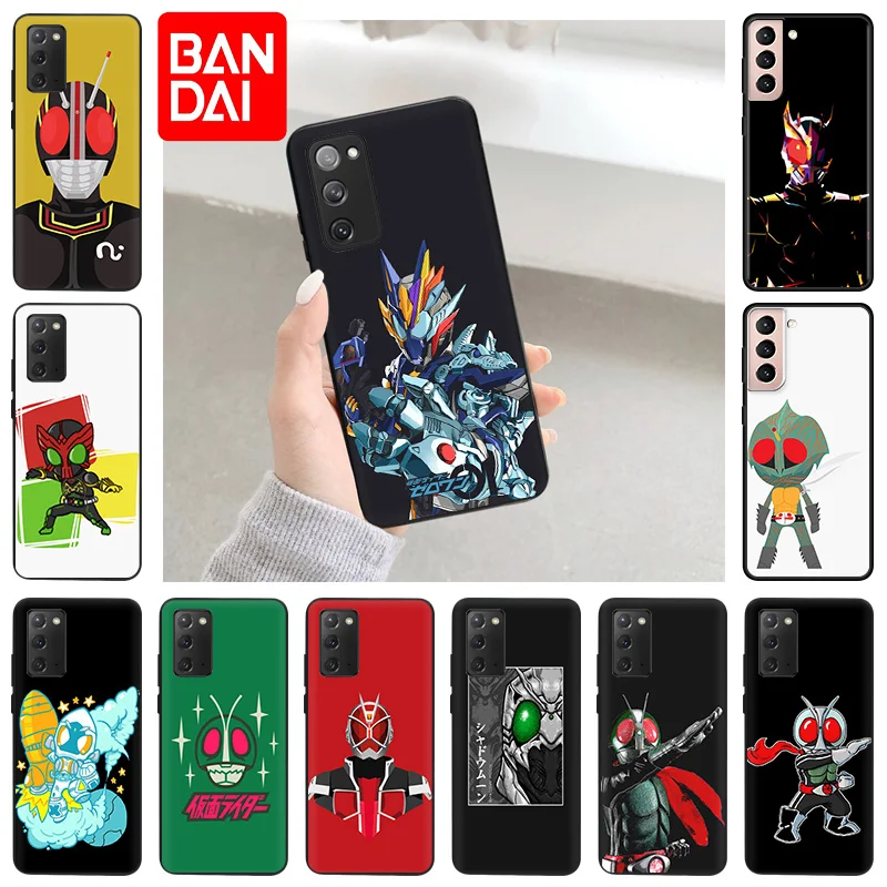 

Luxury Kamen Rider Shell Case for Samsung Galaxy S21 Plus S22 Ultra S20 FE S10 5G Note 20 10 Lite 9 8 Slim Soft TPU Matte Cover