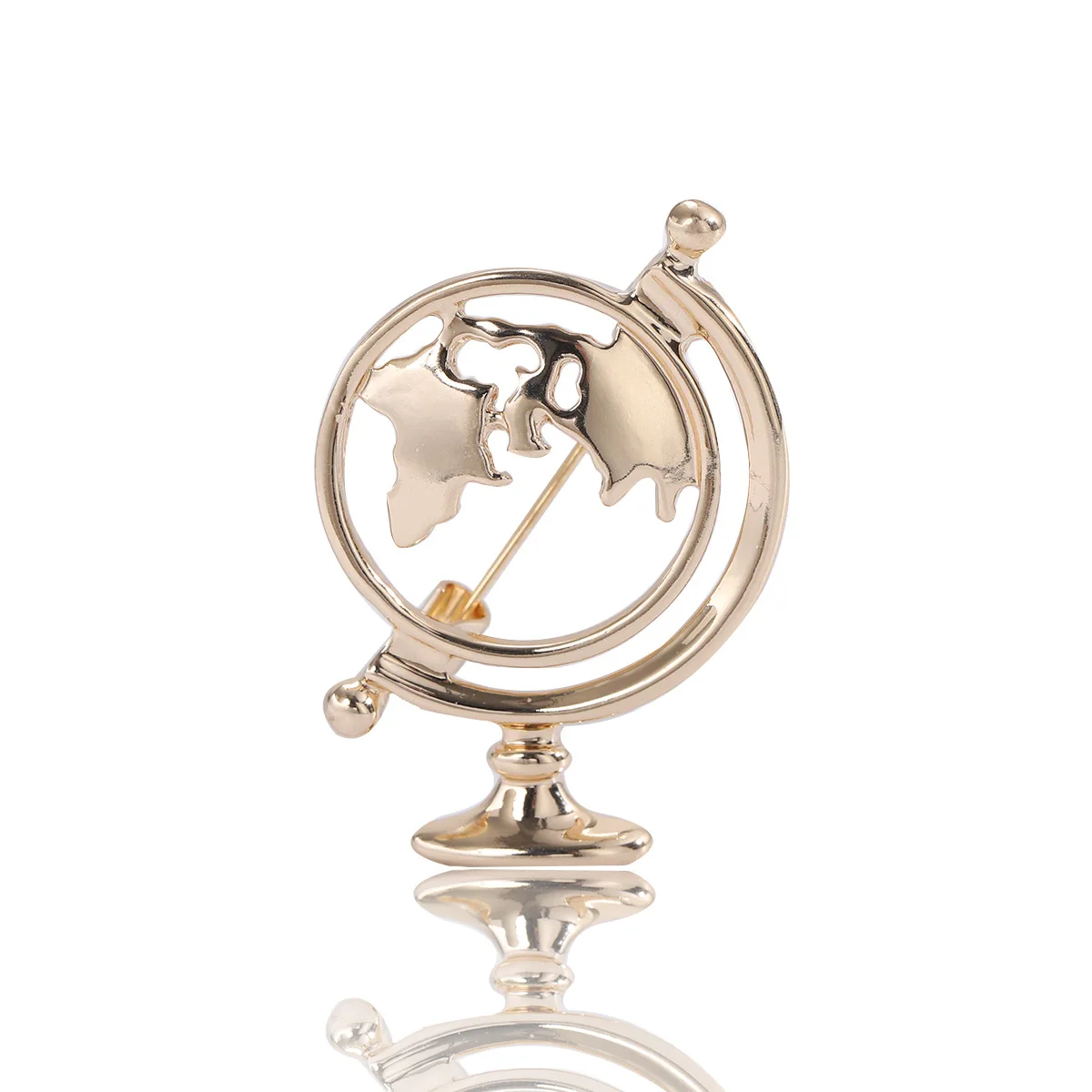 Брошь в форме глобуса цвет ассортименте
