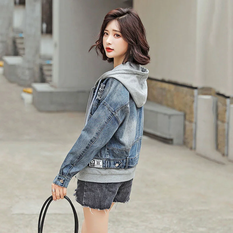 Женская джинсовая куртка новая модель 2022 года весна-осень Корейская свободная